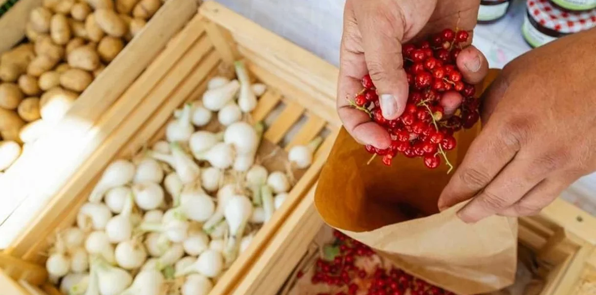 Mercato di Bled, Foto: www.bled.si Mercato di Bled, prodotti