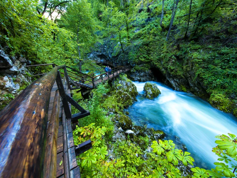 The Bled Vintgar gorge